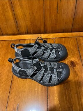 Keen Men’s Black & Gray Closed-Toe Sport Sandals